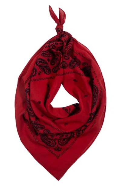 Polo Ralph Lauren Signature Bandana Print Scarf In Red