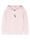 Polo Ralph Lauren Signature Embroidered-logo Hoodie In Pink