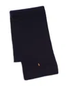 Polo Ralph Lauren Signature Knit Scarf In Classic Navy