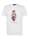 Polo Ralph Lauren Mens White Polo Bear Graphic-print Cotton-jersey T-shirt Xxl In White