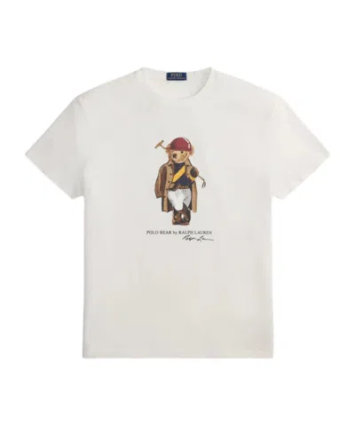 Polo Ralph Lauren Cotton Polo Bear T-shirt In White