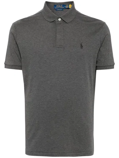 Polo Ralph Lauren Signature Polo Pony Motif Polo Shirt In Grey