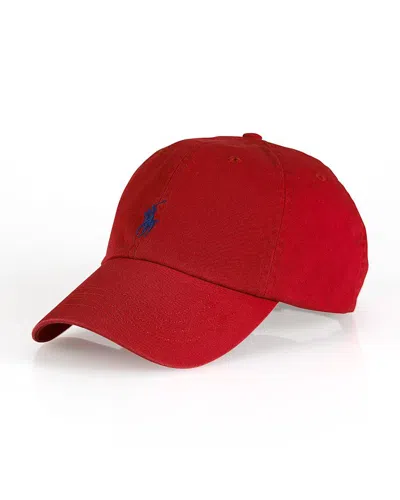 Polo Ralph Lauren Signature Pony Hat In Flame Red