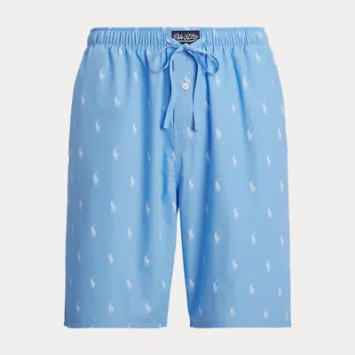 Polo Ralph Lauren Signature Pony Pajama Short In Chatham Blue