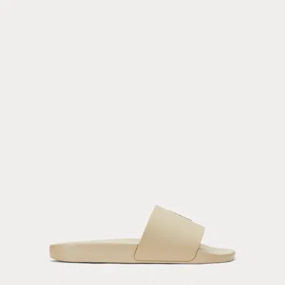 Polo Ralph Lauren Signature Pony Slide In Coastal Beige
