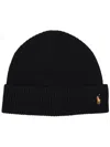 Polo Ralph Lauren Signature Pony Wool-blend Beanie In Black