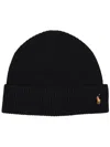 Polo Ralph Lauren Signature Pony Wool-blend Beanie In Black