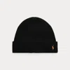 Polo Ralph Lauren Signature Pony Wool-blend Beanie In Black