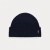 Polo Ralph Lauren Signature Pony Wool-blend Beanie In Blue