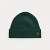 Polo Ralph Lauren Signature Pony Wool-blend Beanie In Fawn Grey