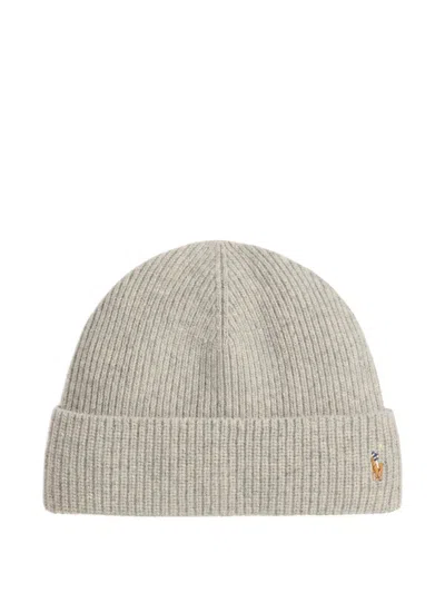 Polo Ralph Lauren Signature Pony Wool-blend Beanie In Neutral