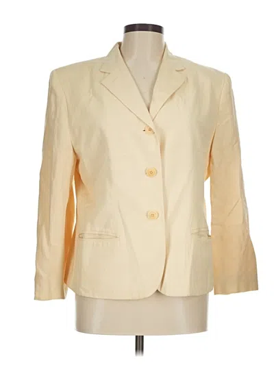 Pre-owned Polo Ralph Lauren Silk Blazer Jacket In Ivory