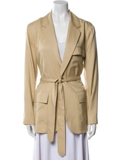 Pre-owned Polo Ralph Lauren Silk Blazer In Neutral