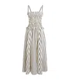 Polo Ralph Lauren Nylon Crinkle A Line Dress 1932 Stripe White Black