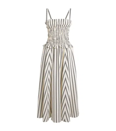 Polo Ralph Lauren Silk-blend A-line Midi Dress