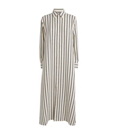Polo Ralph Lauren Silk-blend Midi Shirt Dress