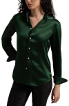 Polo Ralph Lauren Silk Shirt In Northwest Pine