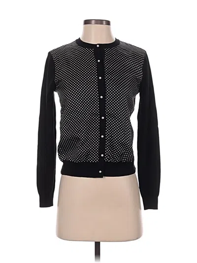 Pre-owned Polo Ralph Lauren Silk Cardigan Sweater In Black