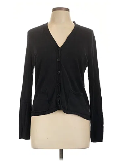 Pre-owned Polo Ralph Lauren Silk Cardigan Sweater In Black