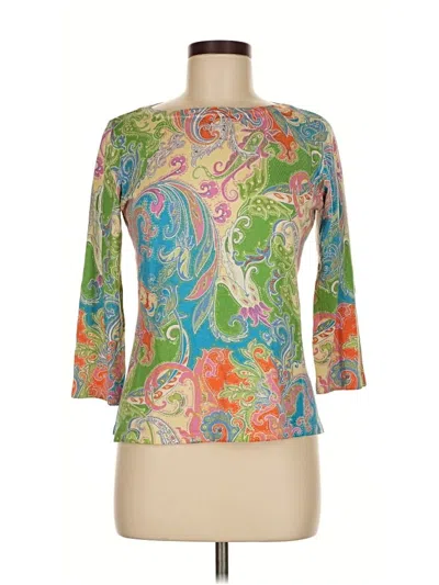 Pre-owned Polo Ralph Lauren Silk Cardigan Sweater In Green