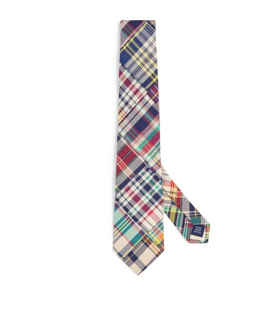 Polo Ralph Lauren Silk Check Tie In Multi