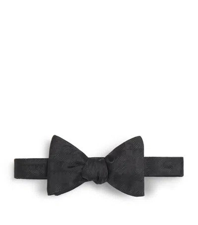 Polo Ralph Lauren Silk Jacquard Bow Tie In Black