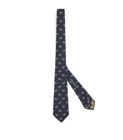 Polo Ralph Lauren Silk Jacquard Tie In Blue