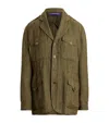 Polo Ralph Lauren Silk-linen Herringbone Schmitt Tweed Jacket In Green