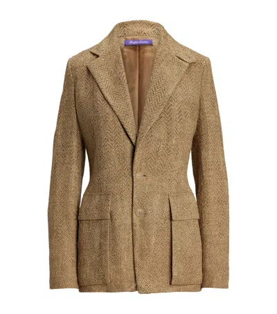 Polo Ralph Lauren Silk-linen Preston Jacket In Beige