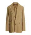 Polo Ralph Lauren Silk-linen Russell Blazer In Beige