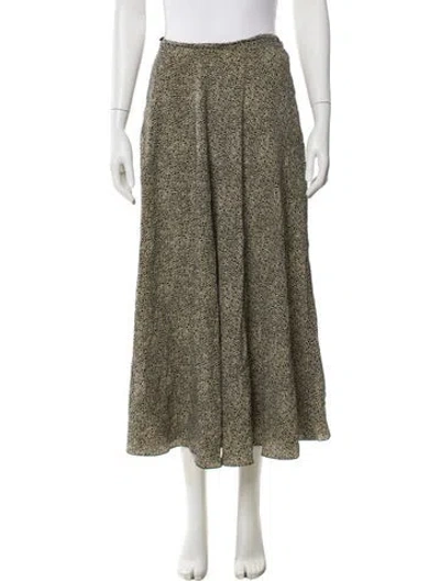 Pre-owned Polo Ralph Lauren Silk Mini Skirt In Black
