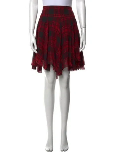 Pre-owned Polo Ralph Lauren Silk Mini Skirt In Multi