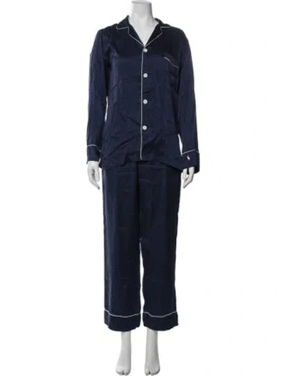 Pre-owned Polo Ralph Lauren Silk Pant Set In Blue