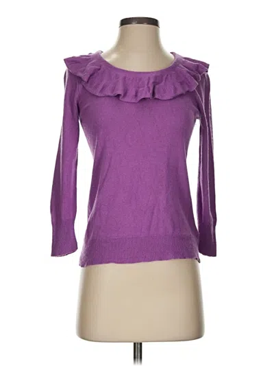 Pre-owned Polo Ralph Lauren Silk Pullover Sweater In Purple