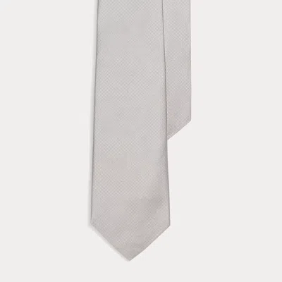 Polo Ralph Lauren Silk Repp Narrow Tie In Grey