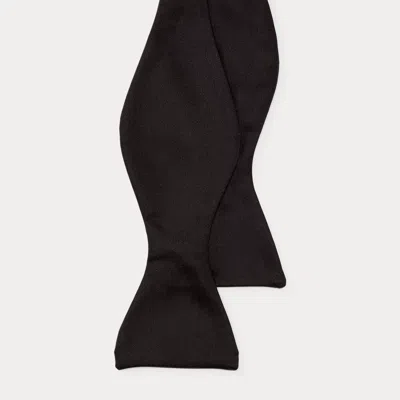 Polo Ralph Lauren Silk Satin Bow Tie In Black