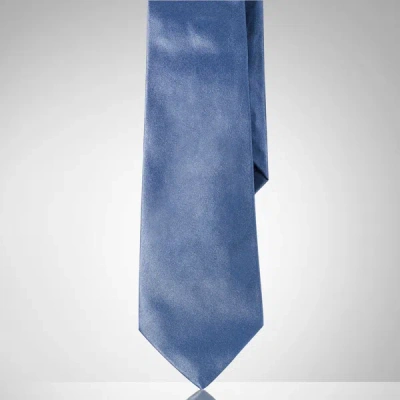 Polo Ralph Lauren Silk Satin Tie In Dark Navy