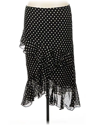 Pre-owned Polo Ralph Lauren Silk Skirt In Black