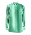Polo Ralph Lauren Stripe Cotton Button-up Shirt In Green