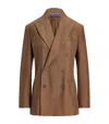 Polo Ralph Lauren Silk Timothy Blazer In Brown