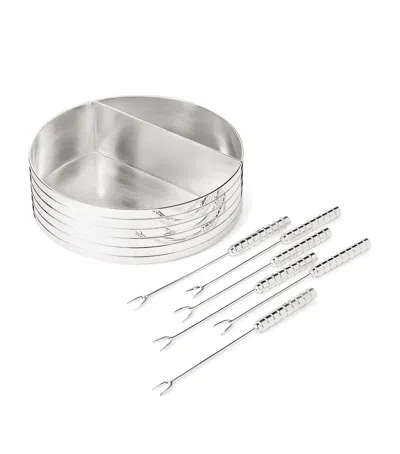 Polo Ralph Lauren Silver-plated Montgomery Olive Bowl With Picks In Metallic