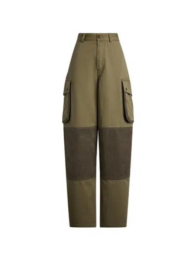 Polo Ralph Lauren Simone Lamé Pants In Green
