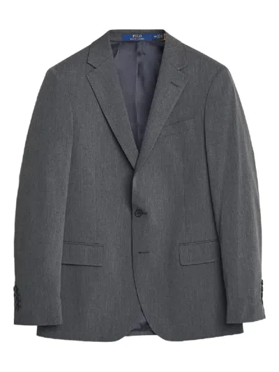 Polo Ralph Lauren Single-breasted Blazer In Gray