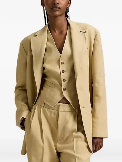 Polo Ralph Lauren Single-breasted Blazer In Neutral