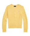 Polo Ralph Lauren Single-breasted Cardigan In Maize Yellow