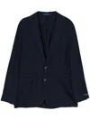 Polo Ralph Lauren Single-breasted Linen Blazer In Blue