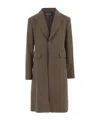 Polo Ralph Lauren Single-breasted Tailored Coat In Brown