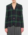 Polo Ralph Lauren Single Breasted Tartan Blazer In Blue