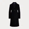 Polo Ralph Lauren Single-breasted Wool Coat In Black