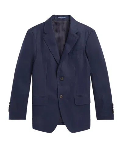 Polo Ralph Lauren Kids' Single-breasted Blazer In Brown